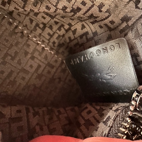 NWT Longchamp Le Pliage Cuir Nano Crossbody bag with box and dustbag - Picture 13 of 15